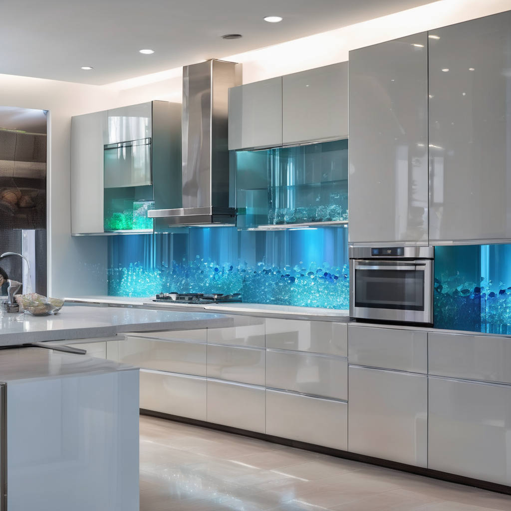 Acoustic kitchen partition