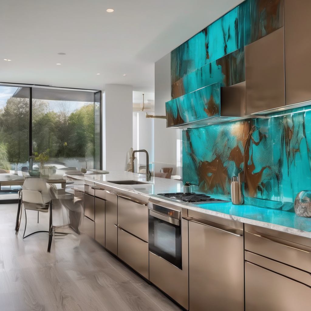 Printed backsplash